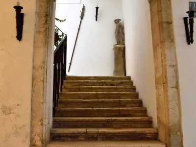 ...ci dirigiamo attraverso una scala in pietra al piano nobile del palazzo